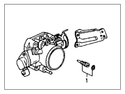 1991 Honda Accord Throttle Body - 16400-PT3-A00