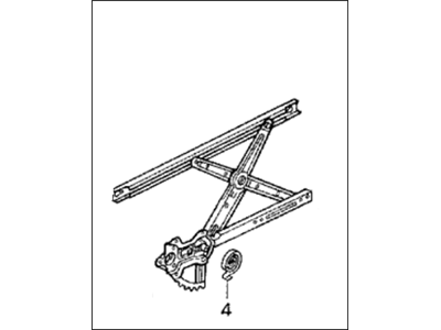 1992 Honda Accord Window Regulator - 72251-SM2-A01