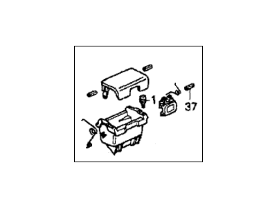 Honda 83558-SM2-000ZB Pocket Assy., L. Side *NH89L* (PALMY GRAY)