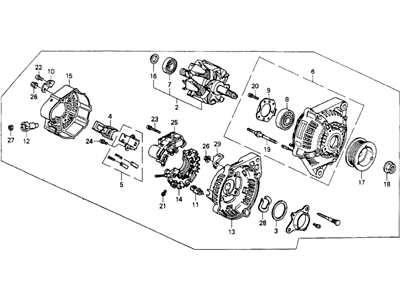 Honda 31100-PT3-A52 Alternator Assembly (Cjp16) (Denso)