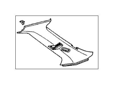 Honda 84131-SM2-A20ZB Lining, R. RR. Pillar *NH91L* (LOFTY GRAY)