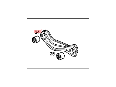 Honda 52350-SM4-A00 Arm A, Left Rear (Lower)