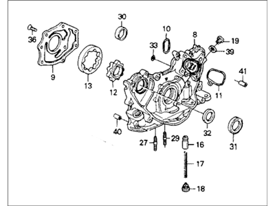 1995 Honda Prelude Oil Pump - 15100-PT0-020