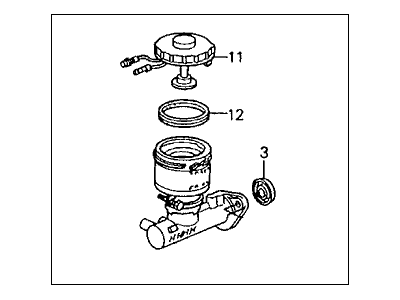 Honda 46100-SM4-G54 Master Cylinder Assembly