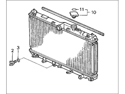 1992 Honda Accord Radiator - 19010-PT0-013