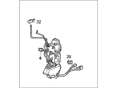 1992 Honda Accord Door Lock - 72150-SM2-C12