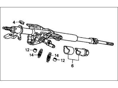 Honda Accord Steering Column - 53200-SM4-A04