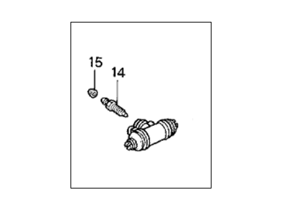 Honda 43300-SM4-A01 Cylinder Assembly, Right Rear Wheel