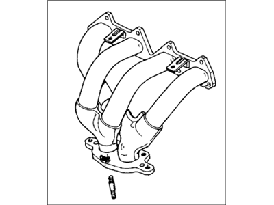 1990 Honda Accord Exhaust Manifold - 18000-PT3-A20