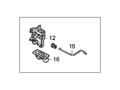 1993 Honda Accord Trunk Latch - 74850-SM2-003