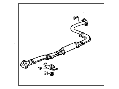 1993 Honda Accord Exhaust Pipe - 18220-SM1-A00