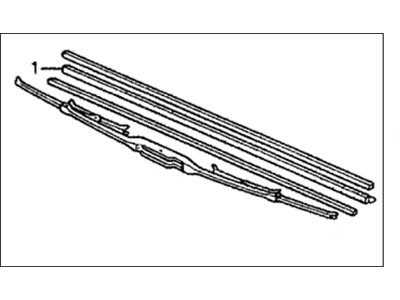 Honda 76630-SM4-A01 Blade, Windshield Wiper (475MM) (Passenger Side)