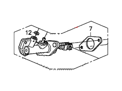 Honda 46925-TF0-A02 Master Cylinder Assembly, Clutch