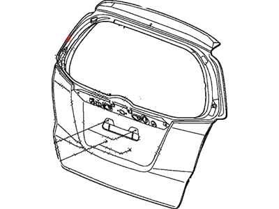 Honda 68100-TK6-A81ZZ Tailgate (DOT)