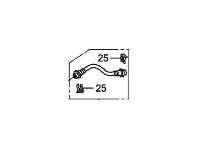 Honda 01468-TF0-000 Hose Set, Left Rear Brake