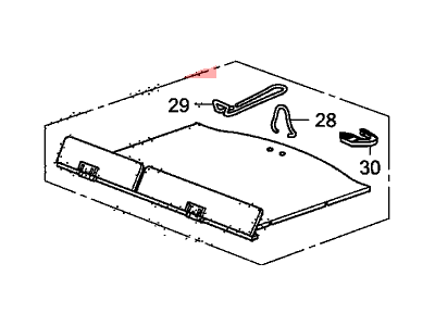 Honda 84521-TK6-A01ZA Board Assy., Trunk Floor *NH167L* (GRAPHITE BLACK)