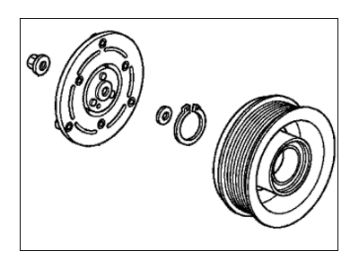 Honda 38900-RD7-Z01 Clutch Set, Compressor