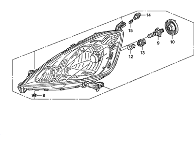 2012 Honda Fit Headlight - 33100-TK6-A01