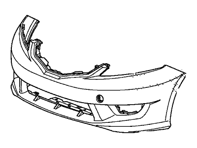 Honda 04711-TK6-A90ZZ Face, Front Bumper (Dot)