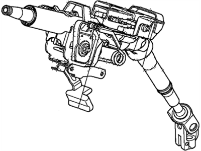 Honda 53200-TK6-A01 Column Assembly, Steering