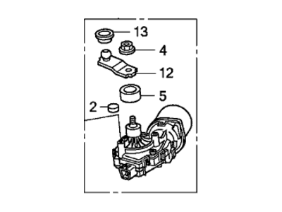 Honda 76505-TK6-A01 Motor, Front Wiper