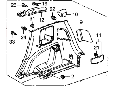 Honda 84601-TF0-E22ZA Lng Assy *NH167L*