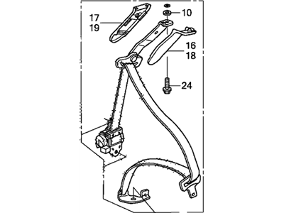 2010 Honda Fit Seat Belt - 04824-TK6-A00ZA