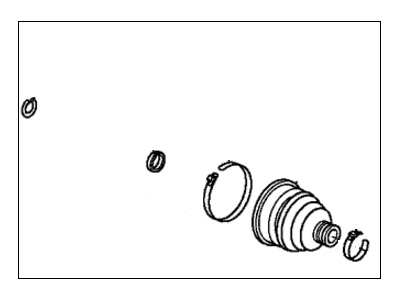 Honda 44017-TF6-N01 Boot Set, Inboard