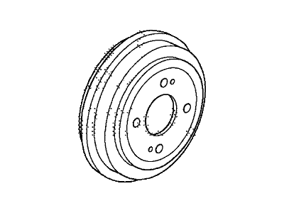 Honda 42610-S5A-000 Drum, Rear Brake