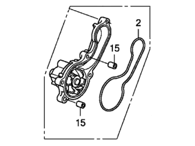 Honda 19200-RB0-003 Water Pump