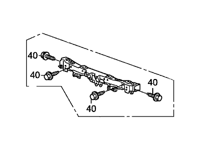 Honda 04602-TK6-A01ZZ Frame Set, Front Bulkhead (Upper)