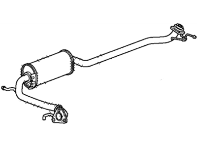 Honda 18220-TK6-A01 Pipe B, Exhuast