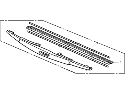 Honda 76730-S2X-003 Blade, Windshield Wiper (350MM)