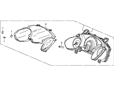 Honda Fit Instrument Cluster - 78100-TK6-A22