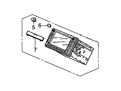 Honda 39540-TK6-325ZA Navigation Unit *NH699L* (Avn-DVD)(Coo) (Alpine) (NEUTRAL MAT GUN METALLIC)