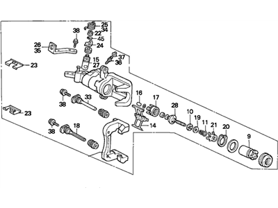 1996 Honda Accord Brake Caliper - 43019-SV5-A00