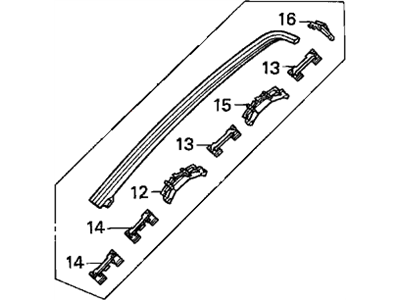 Honda 73152-SV4-003 Molding Assy., R. FR. Windshield Side