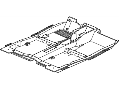 Honda 83301-SV5-A21ZD Floor Mat *YR168L* (LIGHT TAUPE)