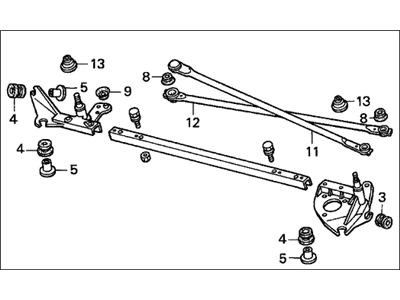 Honda 76530-SV4-A01 Link, FR. Wiper (LH)