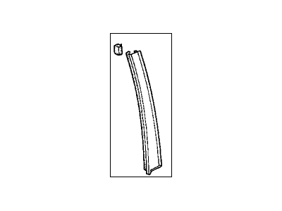 Honda 72970-SV1-003 Garnish, L. RR. Door Center