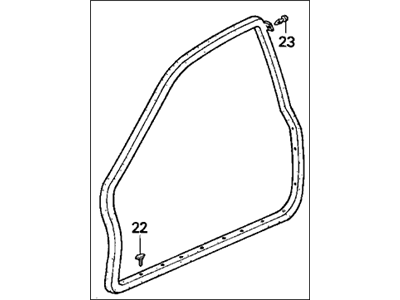 Honda 72310-SV1-013 Weatherstrip, R. FR. Door