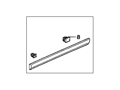 1997 Honda Accord Door Moldings - 75323-SV1-A01ZJ