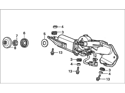 Honda Accord Wiper Motor - 76700-SV5-A01