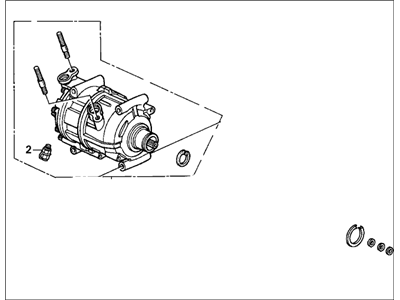 1994 Honda Accord A/C Compressor - 38810-P0A-006