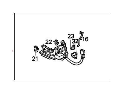 1996 Honda Accord Tailgate Latch - 74800-SV5-A01