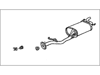 1995 Honda Accord Muffler - 18030-SV5-C10