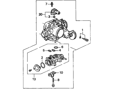 Honda 16400-P0A-L61