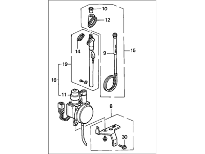 Honda 39150-SV5-A02 Antenna Assembly, Motor