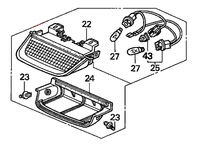 1995 Honda Accord Brake Light - 34270-SV5-A01