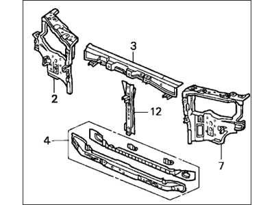 1995 Honda Accord Radiator Support - 60400-SV4-V81ZZ